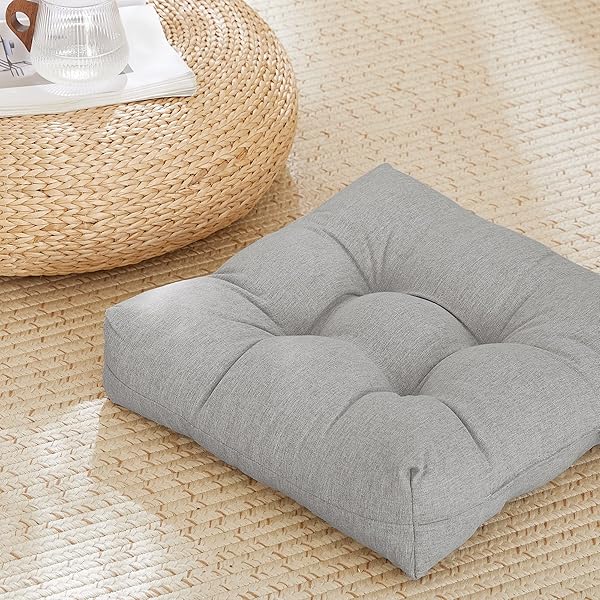 PONY DANCE クッション 座布団 クッションフロア 厚手 おしりが痛くならない リネン ナチュラル 車グッ..