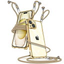 iPhone 15 Plus ケース クリア ショルダー iPhone15plus スマホケース アイフォン15plus カバー 肩掛け 斜めかけ 縄掛けケース 透明 薄型 軽量 TPU 携帯ケース 紐付き 斜めがけ 織りストラップ付き 長さ調整可能(2)
