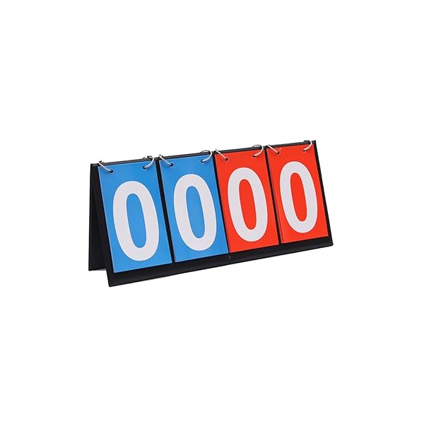 YFFSFDC スコアボード 4桁 得点板 得点ボード 折り畳み可 防水加工 携帯便利 スポーツタイマー スポー..