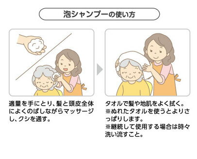 ハビナース お湯のいらない泡シャンプー 200ml ピジョン 入院 介護 看護 防災 災害時 避難グッズ 防災グッズ 防災用品 3