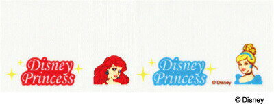 【DISNEY】ディズニープリンセスネームテープ(アリエル&シンデレラ) 【DISNEY】ディズニープリンセスネームテープ(アリエル&シンデレラ)
