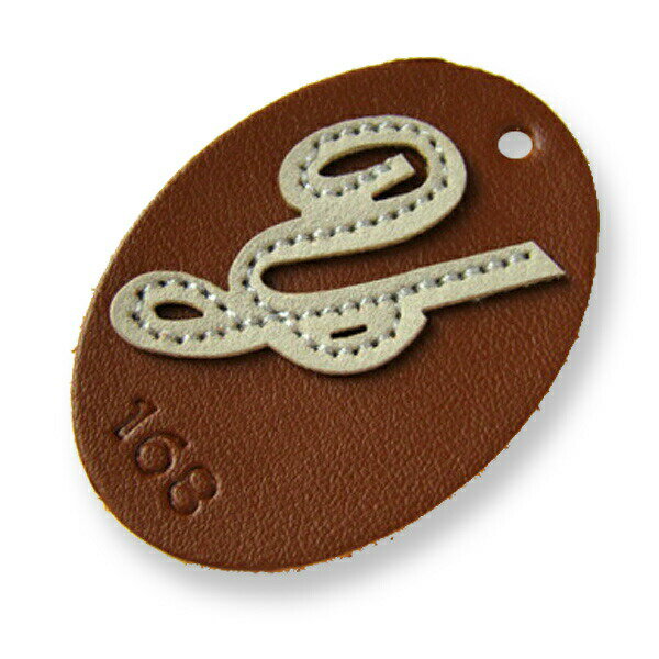 【レザーチャーム】　イニシャル[Y]　丸カン付き　イニシャルをアップリケデコ　ハンドメイド材料　ア..