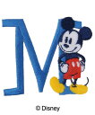 【DISNEY】ディズニーミッキーマウスアルファベットワッペン「M」