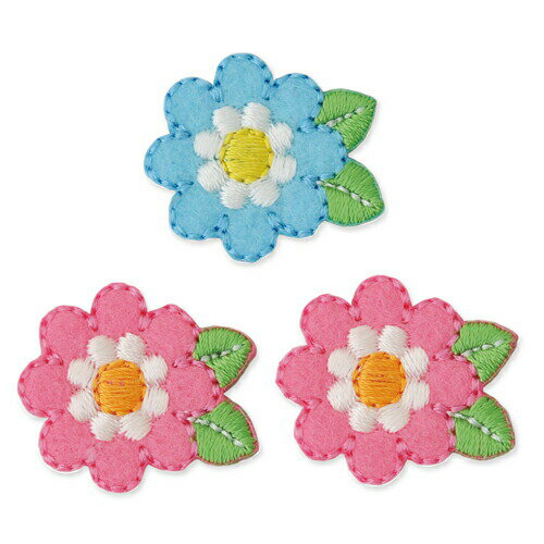 【つくつくワッペン】シールワッペンフラワー(お花) 【つくつくワッペン】シールワッペンフラワー(お花)