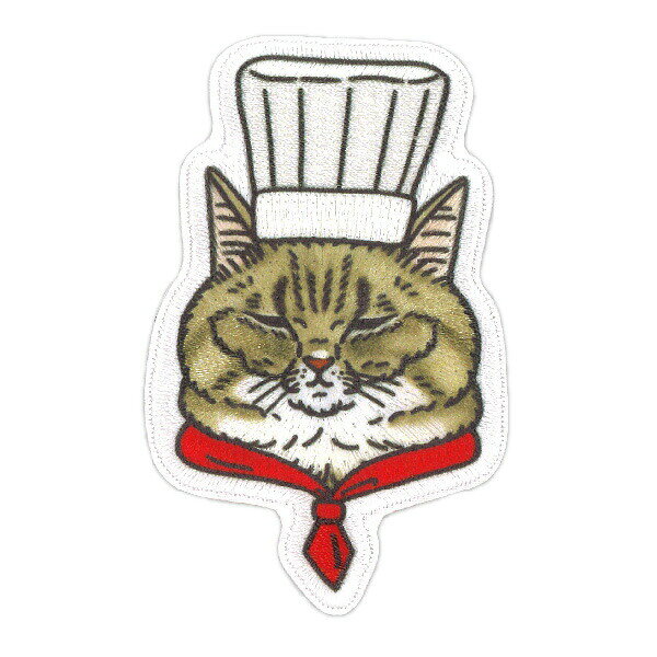 世にも不思議な猫世界のワッペンが登場！ 簡単にかわいい目印つけができます♪ ◆シール・アイロン接着両用タイプアイロン接着はもちろん シールとしてもご利用いただけます &copy;KORIRI　