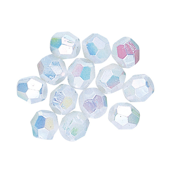 【6mm/カットビーズ】ホワイト