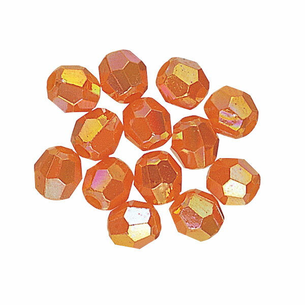 【6mm/カットビーズ】　オレンジハンドメイド材料　アクセサリーパーツハンドメイドクラフト 手作り素材