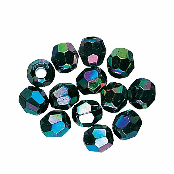 【6mm/カットビーズ】　玉虫色ハンドメイド材料　アクセサリーパーツハンドメイドクラフト 手作り素材