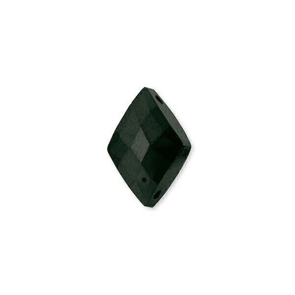 形状：ダイヤ サイズ：約10mm × 約14mm カラー：ジェット 通し穴：2ヶ所 入数：1個 素材：ジルコニア　