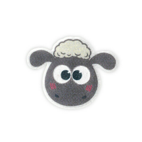 【ひつじのショーン】ワッペン（ショーン）シール・アイロン両用タイプ