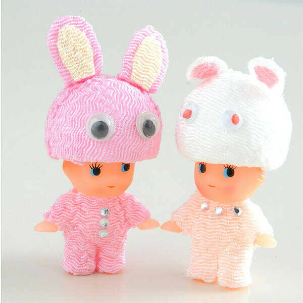 【カブレンジャーキット】キュー人形ストラップ うさぎ　ハンドメイド