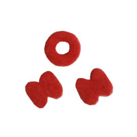 【ひらがな　もじシール】　赤　濁点