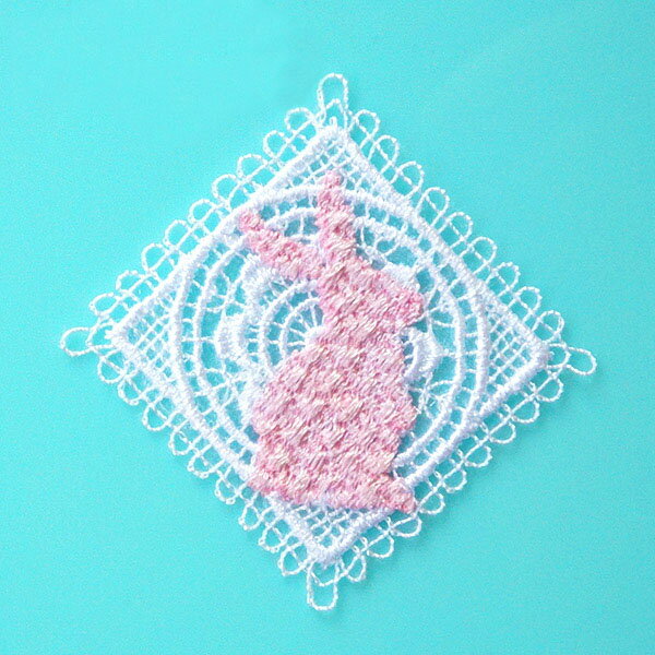 楽天市場】レースモチーフ ウサギの通販