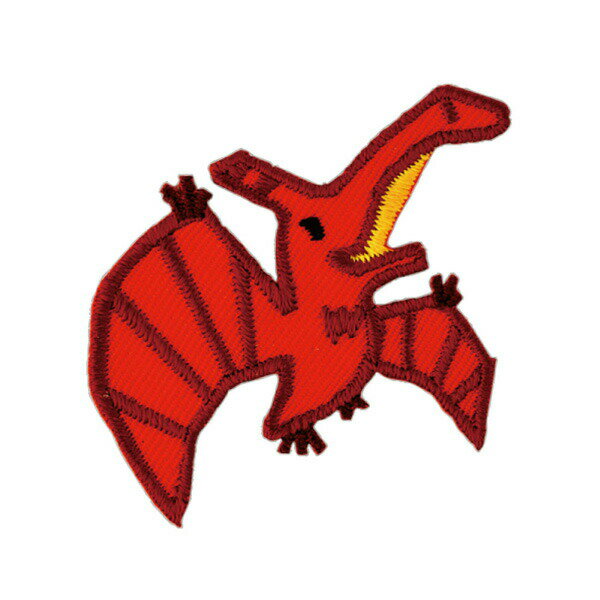 ワッペン（プテラノドン）入園・入学準備にもアイロン接着タイプ