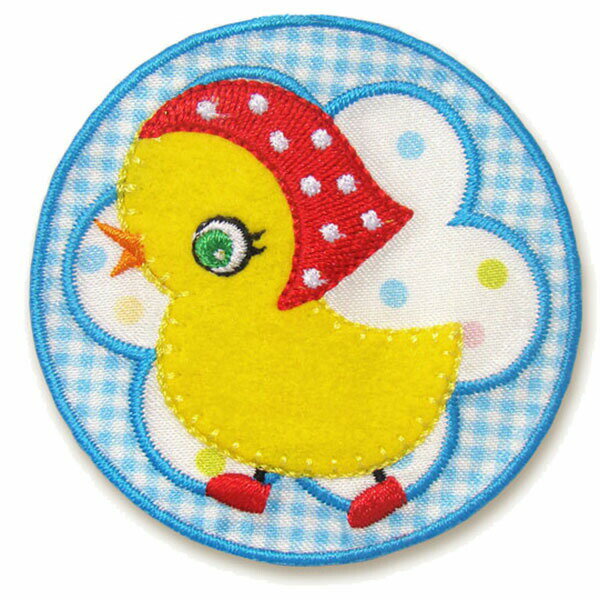 ワッペン【レトロちっくコトリ】入園・入学準備＊