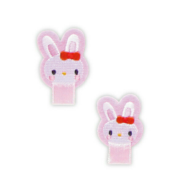 パイオニア 名札付けアップリケ【うさぎ】大小各1個付き