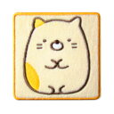 【Sumikko gurashi】すみっコぐらし 　　ねこミニポケット付きワッペンアイロン接着ワッペン