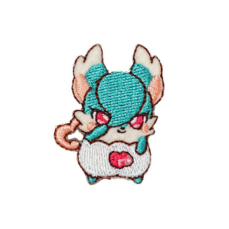 【ヒミツのここたま】ロケットペンダントのかみさま　ビビットシール・アイロン両用タイプワッペン