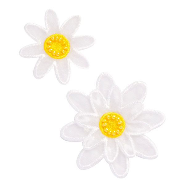 Dressmaking Materials - ナチュラルワッペン　白のお花　在庫限り！！
