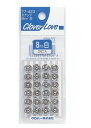 配送料無料 スナップ8mm 白24個入 77-423