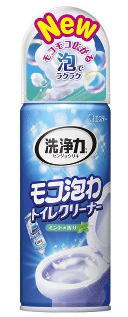 【モコモコ広がる泡でラクラク♪】洗浄力 モコ泡わ トイレクリーナー ミントの香り300mL