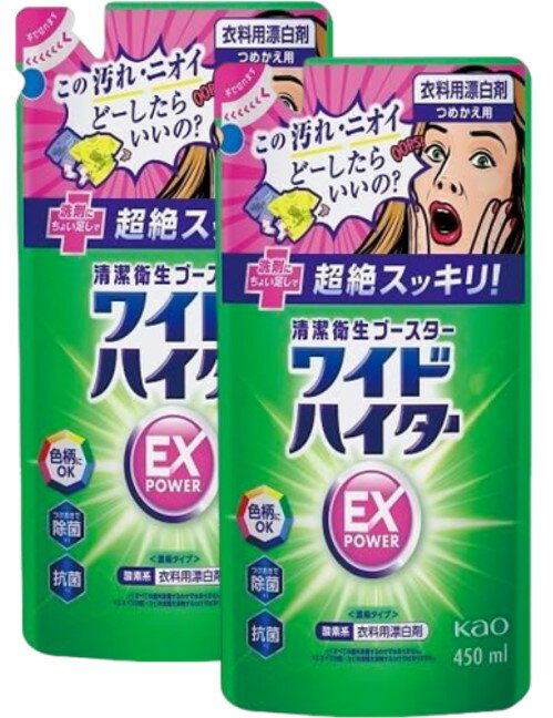 配送料無料 ワイドハイターEXパワー つめかえ用 (450ml) ×2個セット