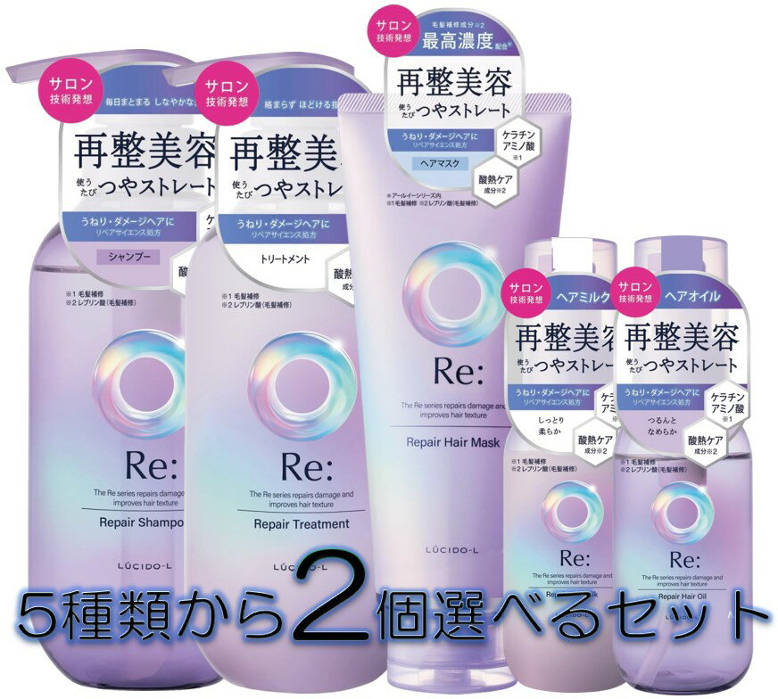配送料無料 マンダム ルシードエル アールイーシリーズ(旧#質感再整) 5種類から2個選んで買えるセット(1490)