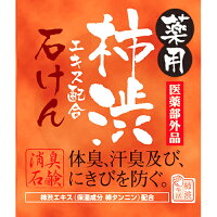 【体臭、汗臭及びにきびを防ぐ薬用石鹸♪】マックス薬用柿渋石けん 100g