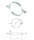 2点式吊りバンド φ100 【スパイラルダクト用】【別送品】