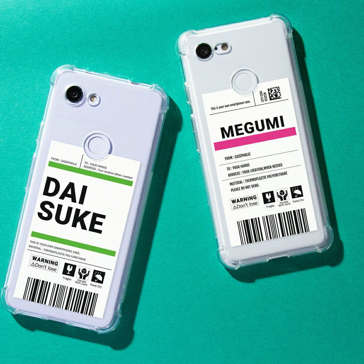 【最大30%offクーポン】 推し活 ケース google Pixel 8a ケース かわいい google pixel 7 aケース 透明 Google Pixel 6a ケース クリア おしゃれ かっこいい 出荷ラベル バーコード スマホケース 韓国 文字入れ 名入れ イニシャル 推しカラー 携帯ケース スマホカバー 人気