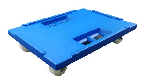 松本産業 折りたたみコンテナ 30 / 40 / 50 L用共通 台車 ナイロン車輪 ブルー ( 30-50DNB ) 送料無料