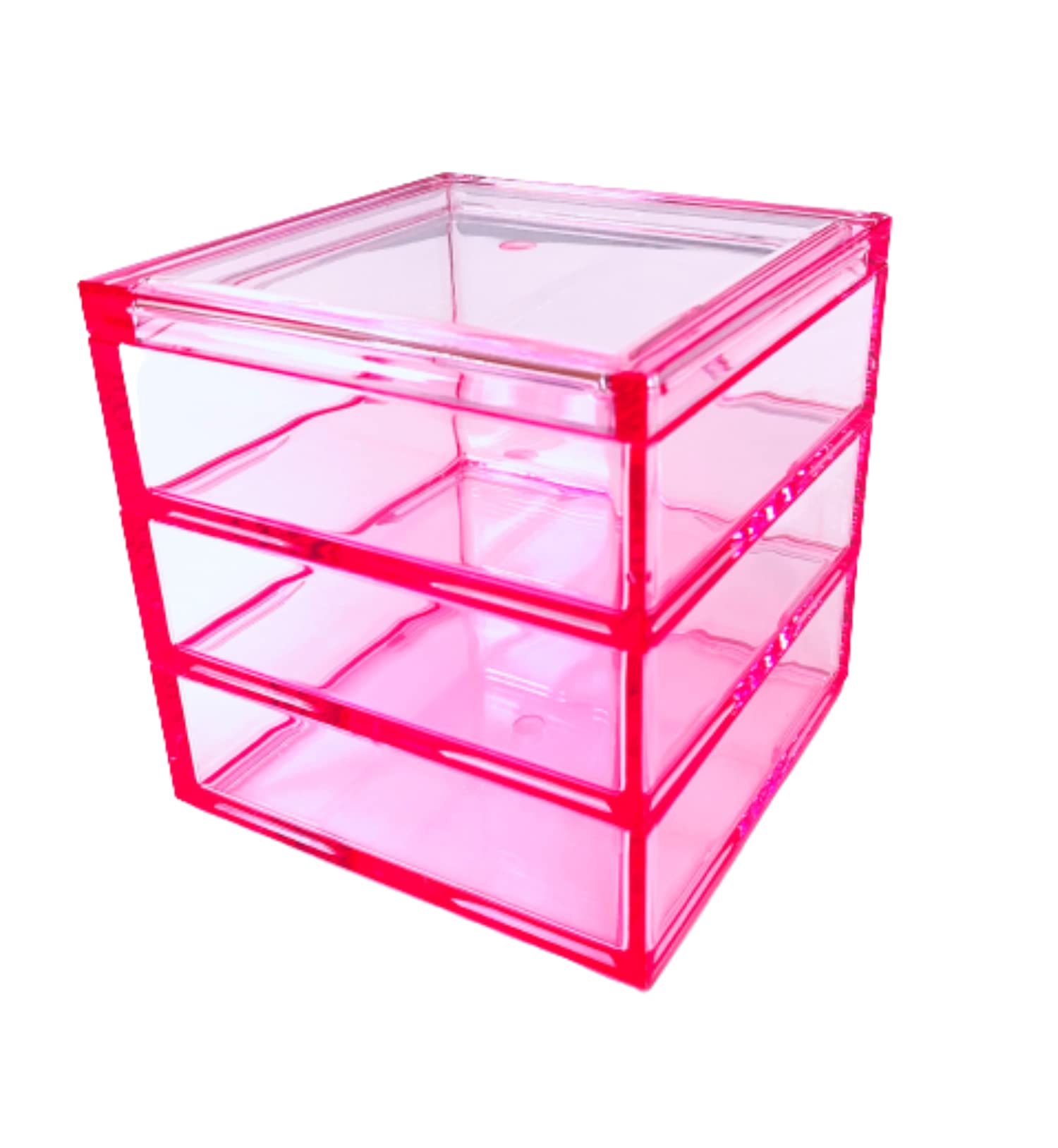 アクリル 重箱【S】3段 松本産業 JPD（J Product Design) クリアピンク（SJUP3） 送料無料