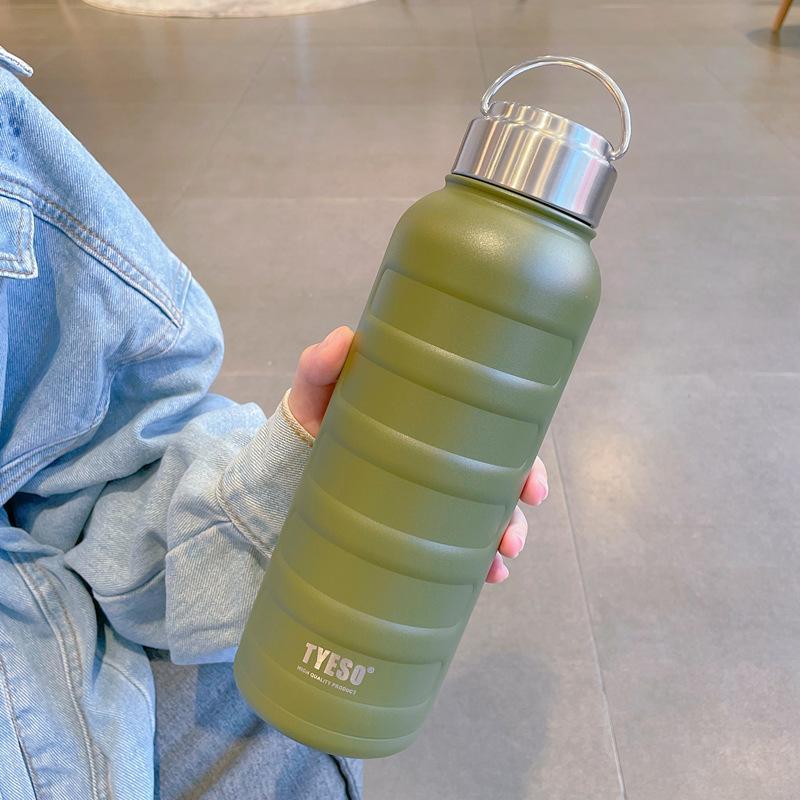 TYESO 270ML/360ML/750ML/1000ML 水筒 1リットル ステンレスボトル 保冷 保温 真空...