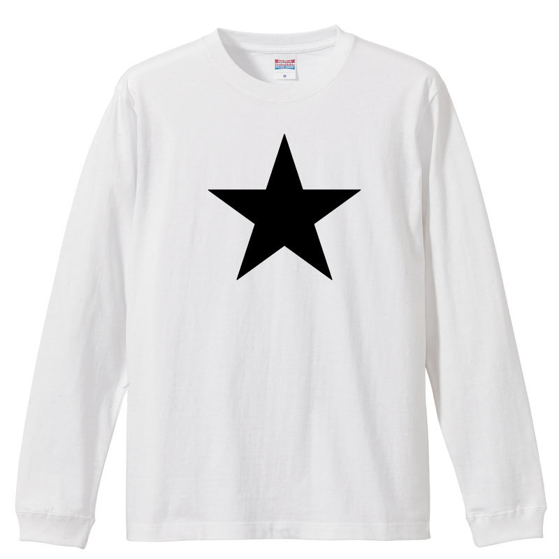 星柄 ロングスリーブTシャツ フロント 5011-01 5.6オンス 1.6インチリブ United At...