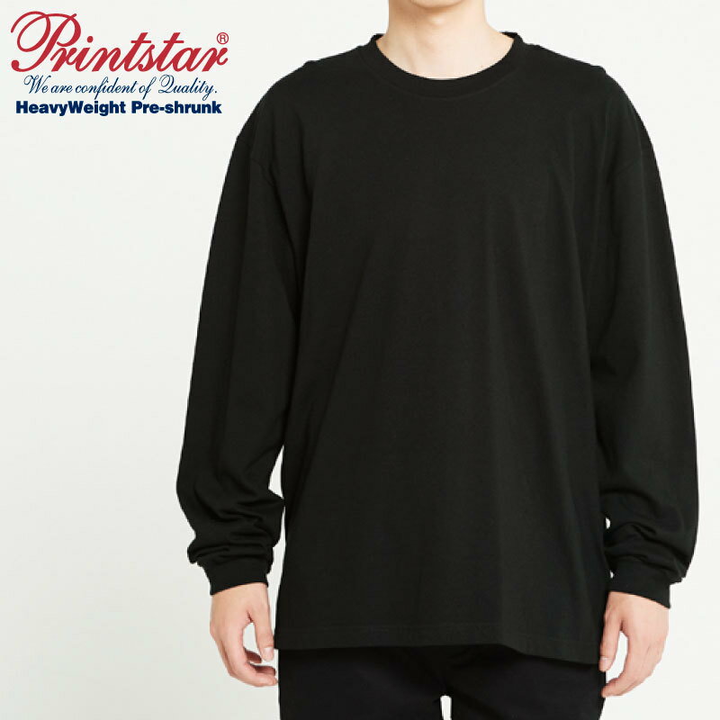 00114 5.6オンス BCL ヘビーウェイトビッグLS−Tシャツ ロングスリーブ ビッグシルエット 長袖 リブ 無地 カジュアル プリントスター PRINTSTAR HEAVY WEIGHT