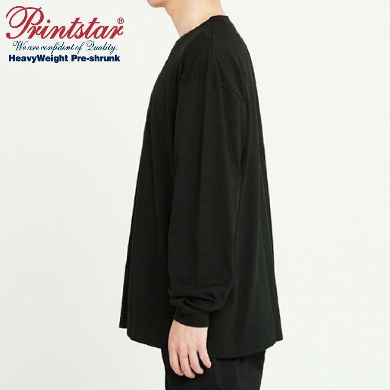 00114 5.6オンス BCL ヘビーウェイトビッグLS−Tシャツ ロングスリーブ ビッグシルエット 長袖 リブ 無地 カジュアル プリントスター PRINTSTAR HEAVY WEIGHT