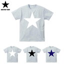 星柄 Tシャツ キッズ ジュニア 子供 半袖 120サイズ スター 星 お揃い シルクプリント オリジナルプリント セール SALE アウトレット 訳あり品 在...