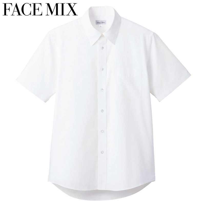 Rakuten - ブロードレギュラーカラー 半袖シャツ FB4535U フォーマル ビジネス ユニフォーム FACE MIX フェイスミックス