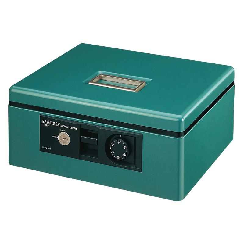コクヨ(KOKUYO) 手提げ金庫 ダイヤル付 A4 緑 CB-11G