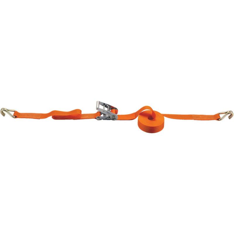 樂天商城 - トラスコ中山(TRUSCO) ベルト荷締機 Jフックタイプ オレンジ 幅50mm 800kg GV50-800