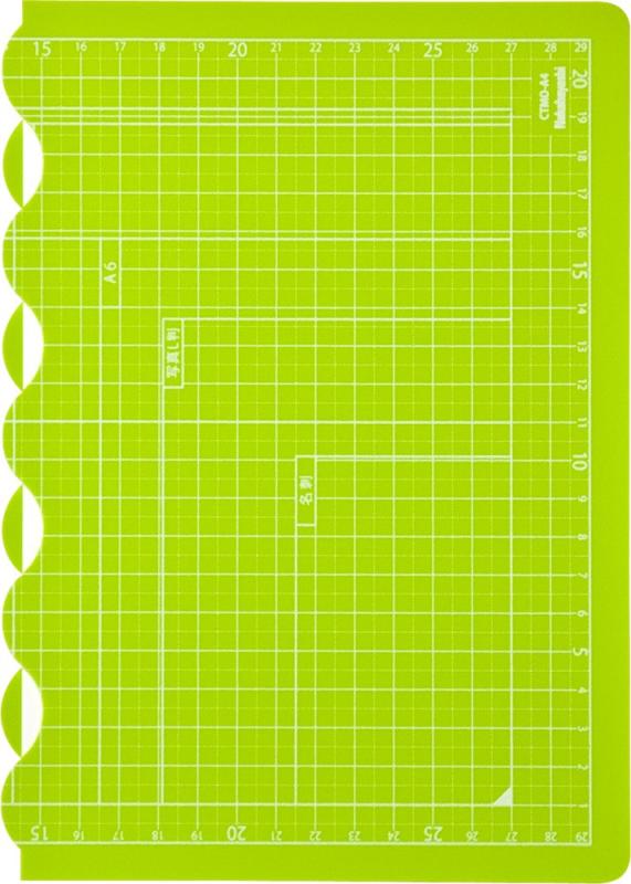 ナカバヤシ カッターマット 折りたたみカッティングマット A4 グリーン CTMO-A4G