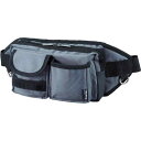 TRUSCO(トラスコ) ウエストポーチ 2ポケット グレー TC-WDP-GY(3)