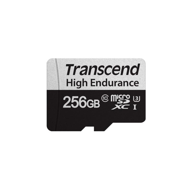 トランセンドジャパン 高耐久 microSD 256GB UHS-I U3 Class10 ドライブレコーダー セキュリティカメラ用 Nintendo Switch 動作確認済 SDカード変換アダプタ付 TS256GUSD350V-E[製品特徴] : ドライブレコーダー、セキュリティカメラ、監視システムなどの書込み頻度の高いアプリケーション向けのmicroSDカード。防水性、温度耐性、静電耐性、X線耐性、衝撃耐性にも優れています。Nintendo Switch 動作確認済[スピードクラス] : UHS-I U3 Class 10 / [サイズ] : 11 mm x 15 mm x 1 mm / [重量] : 0.4 g[転送速度] : 読出し (最大) 95 MB/s ・ 書込み (最大) 45 MB/s　転送速度はホストのハードウェア、ソフトウェア、使用方法等によって異なる場合があります。[耐久性] : 最大60,000時間 / [挿抜サイクル] : 10,000 / [動作環境温度] : -25°C ~ 85°C 耐久性は最大値であり使用環境により異なる場合があります。[] : / 記録データの消失に関するはございませんので予めご了承ください。商品の仕様・外観は製造時期 / 発送のタイミングにより画像と異なる場合がございます。複数店舗にて販売をしておりますため、在庫データの更新が間に合わず、欠品にも関わらず、注文ができる場合がございます。その際は、キャンセルにて対応を取らせていただきます。当店はお電話のお問い合わせはお受けしておりませんので、ご了承ください。お問い合わせは、問い合わせフォームをご利用ください。