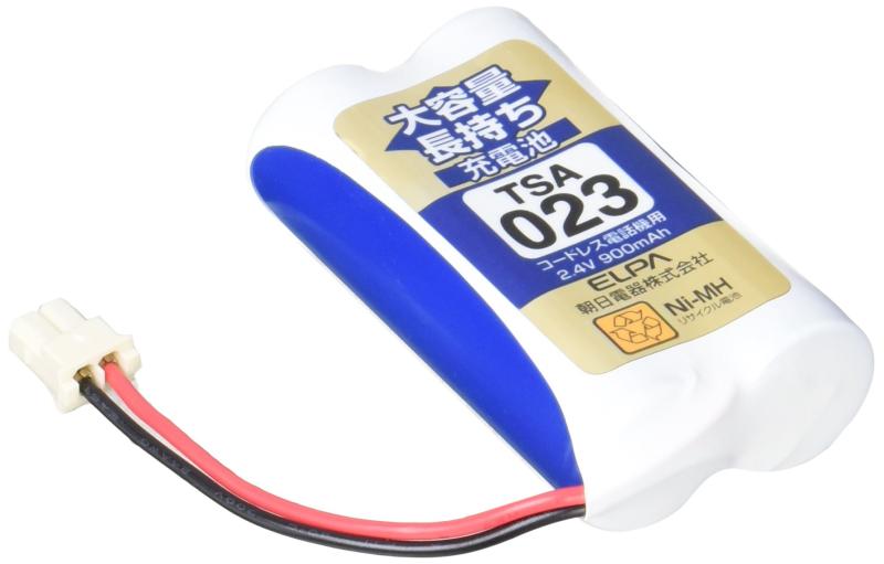 ELPA エルパ 子機用 大容量長持ち充電池 TSA-023●すぐに使える充電済 ●自己放電を抑制 ●安全装置内蔵複数店舗にて販売をしておりますため、在庫データの更新が間に合わず、欠品にも関わらず、注文ができる場合がございます。その際は、キャンセルにて対応を取らせていただきます。当店はお電話のお問い合わせはお受けしておりませんので、ご了承ください。お問い合わせは、問い合わせフォームをご利用ください。