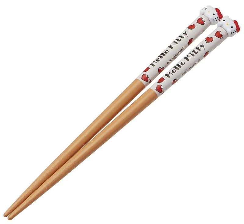 Rakuten - スケーター (skater) マスコット付き 箸 天然木 16.5cm ハローキティ サンリオ AWM2-A