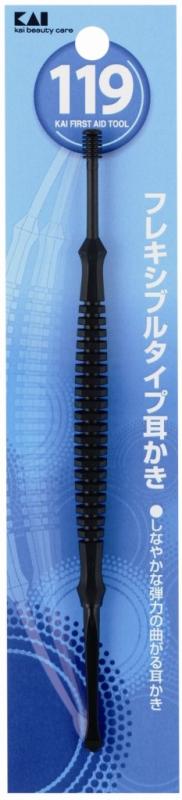 貝印 119 フレキシブルタイプ耳かき(黒) pippi-store-10694390 ぴっぴストア 楽天市場店 パッケージ画像