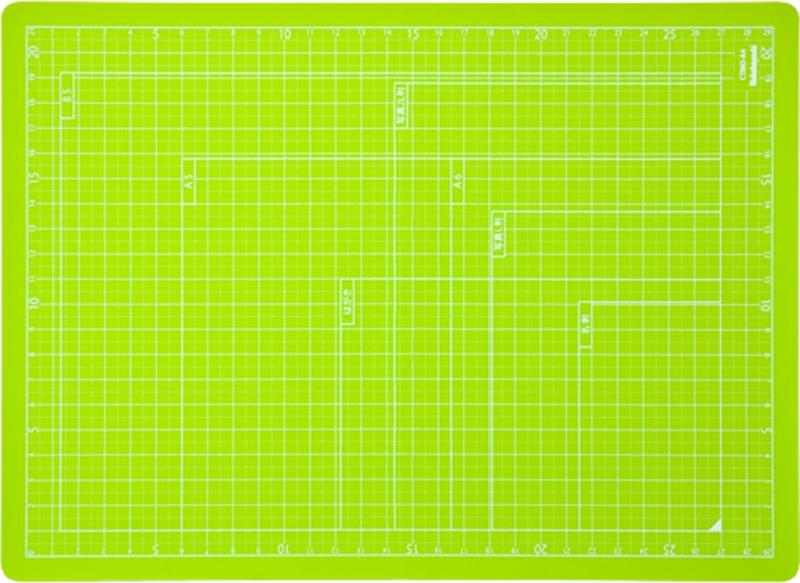 ナカバヤシ カッターマット 折りたたみカッティングマット A4 グリーン CTMO-A4G