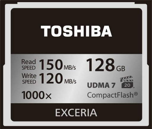 TOSHIBA コンパクトフラッシュカード 128GB EXCERIA 1000倍速 (最大読出速度150MB/s 最大書込速度120MB/s) () CF-EZ128 TOSHIBA コンパクトフラッシュカード 128GB EXCERIA 1000倍速 (最大読出速度150MB/s 最大書込速度120MB/s) () CF-EZ128