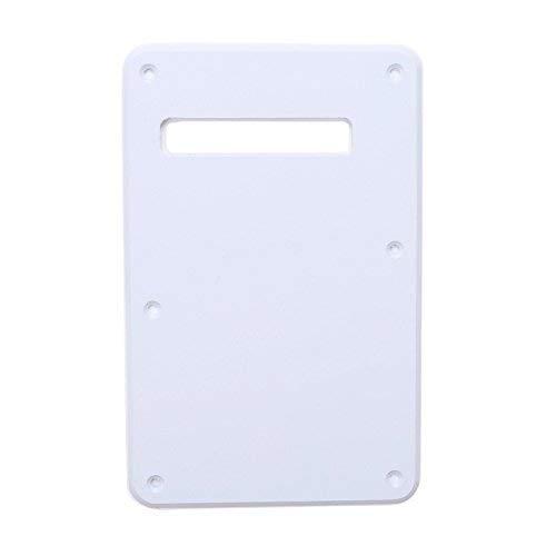 Musiclily 6穴ストラトバックプレーSTトレモロカバー USA/Mexican Standard Strat Modern Styleエレキギター用、1プライホワイトアメリカ/メキシカン製のスタンダードストラトキャスターモダンスタイルギター用。 他のStratスタイルのギターに使用する場合は、ラインアップ用に改造する必要があります6穴プラスチック製、厚さ2.0-2.2mm（0.08-0.09インチ）上部に二重層保護フィルムパッケージ内容:1個複数店舗にて販売をしておりますため、在庫データの更新が間に合わず、欠品にも関わらず、注文ができる場合がございます。その際は、キャンセルにて対応を取らせていただきます。当店はお電話のお問い合わせはお受けしておりませんので、ご了承ください。お問い合わせは、問い合わせフォームをご利用ください。