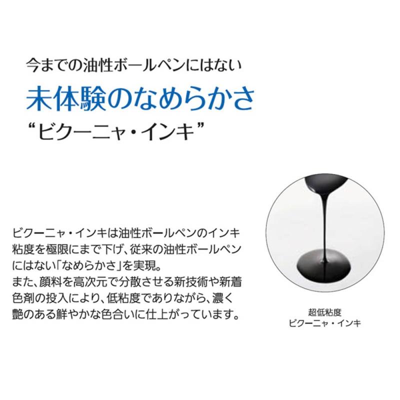 ぺんてる 油性ボールペン ビクーニャEX2 BX2007Z シルバー軸 pippi-store-10673856 ぴっぴストア 楽天市場店 サンプル画像3